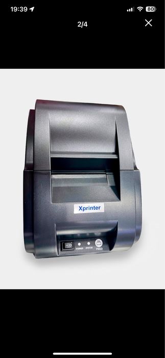 Чековый Термопринтер Xprinter XP-58IIH Lan Сетевой + USB, 58 mm