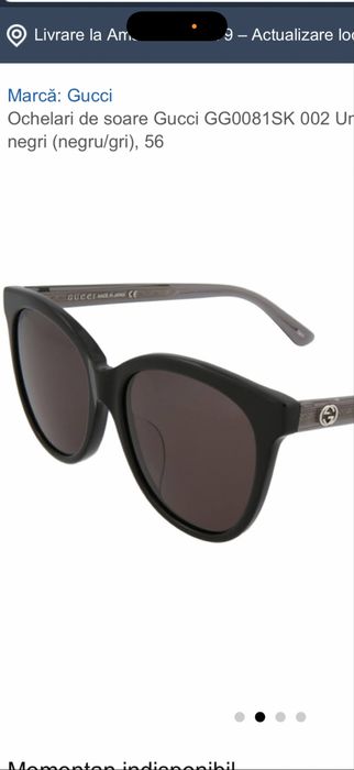 Ochelari de soare Gucci- Cat Eye