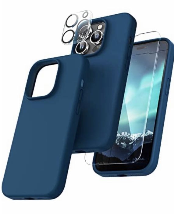 iPHONE 14/15/16/PRO/MAX/PLUS Husa Series + Folie Sticla + Folie Camera