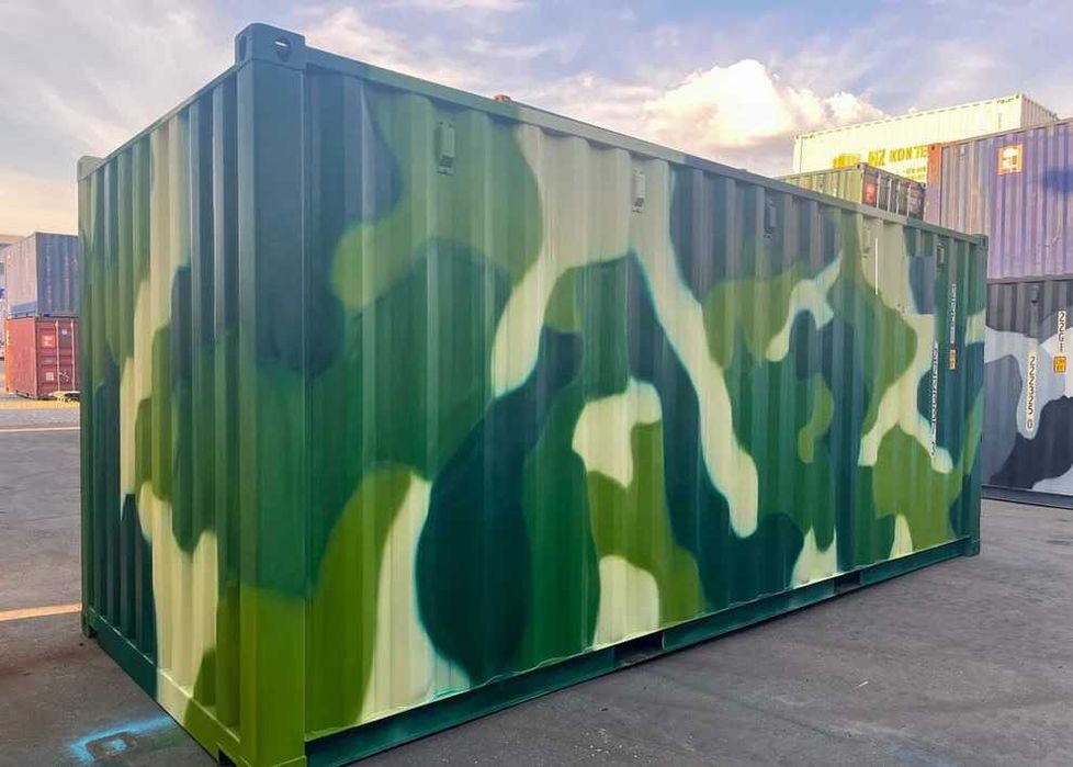Container maritim de 20 de picioare – Camuflaj