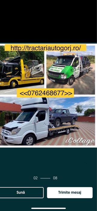 Tractari auto Gorj Asistenta rutieră Targu Jiu Targu Carbunesti Horezu