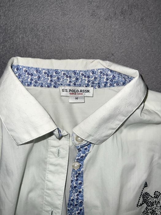 Camasa U.S.Polo Assn alb murdar