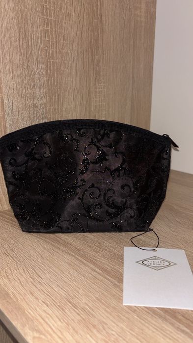 Portfard gentuța elegant cu particule sclipitoare Versace Atelier NOU