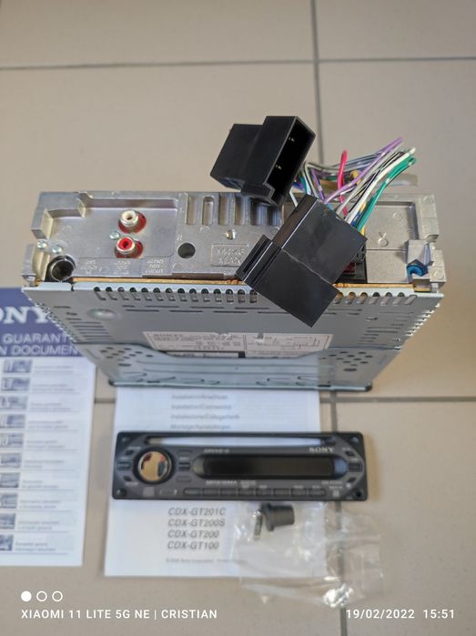 Radio CD MP3 Sony, 4x50w