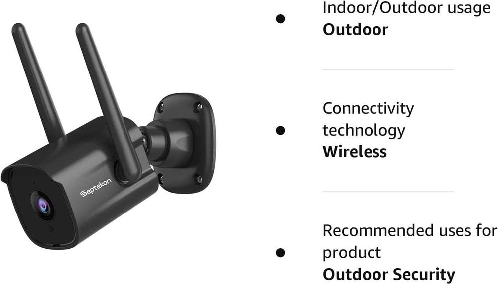 IP Камера на Septekon,1080p, двойна антена 2.4G WiFi двупосочно аудио