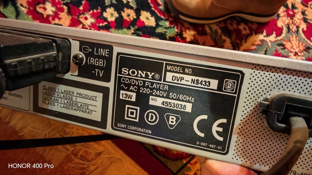 DVD/CD Player Sony DVP-NS433