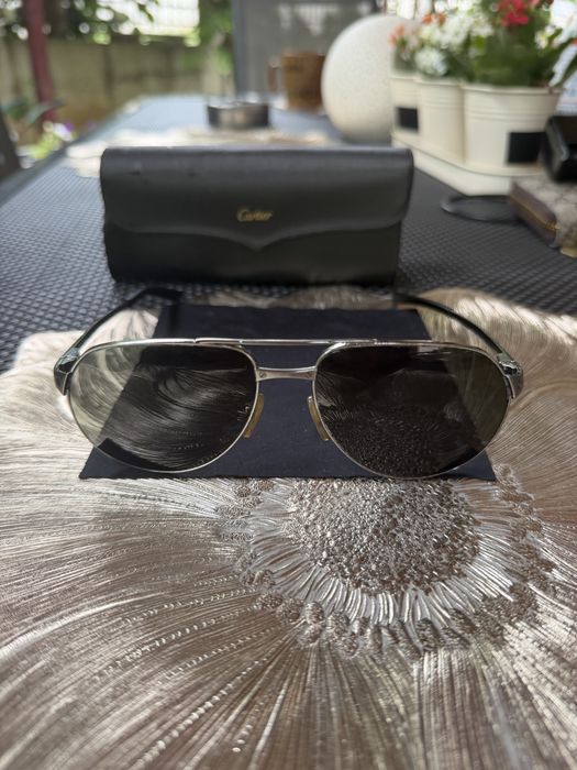Очила Cartier Santos 59/16 с калъф и кърпичка