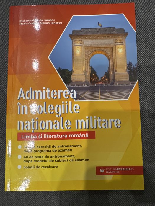 Carti / culegeri pentru admiterea in colegiile militare