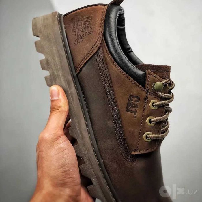 Ботинки мужские кожа, туфли мужские мокасины CAT Colorado Low [39-44]