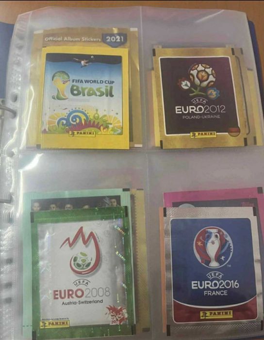 Colectie 64 plicuri diferite sigilate Panini,Topps,etc