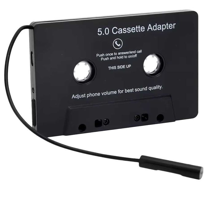 Гаранция! Нова Bluetooth Касета с Микрофон за Музика от Радио на Кола