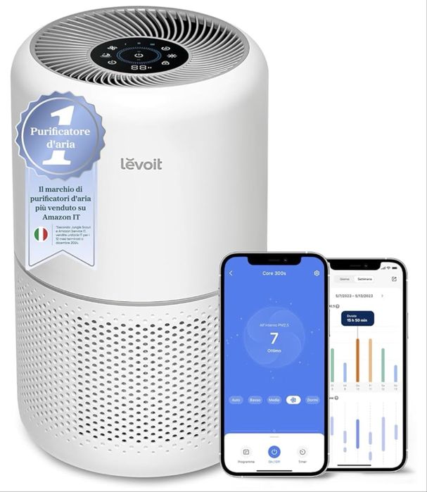 Purificator de aer LEVOIT pentru alergii și PM2.5, filtru HEPA