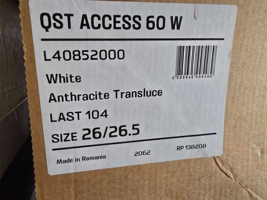 Clapari pentru femei, Salomon, QST Access 60W, Alb 26/26.5