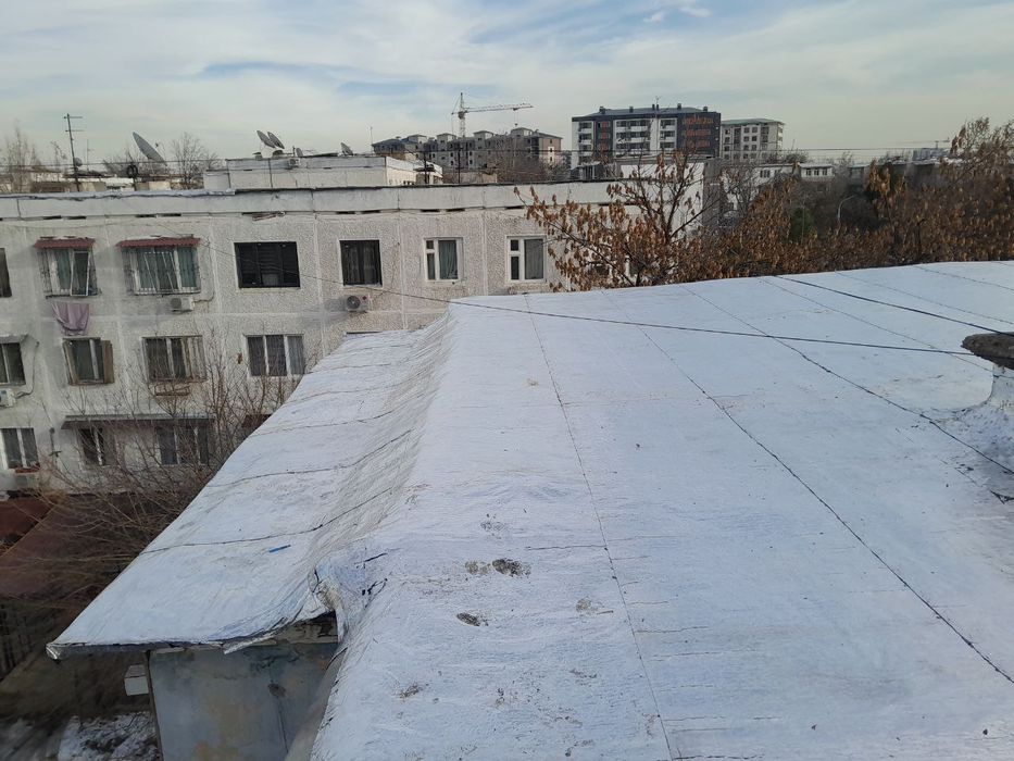 Ремонт крыш! Гидроизоляция. Tom yopish! Profnastil. Gidroizolyatsiya