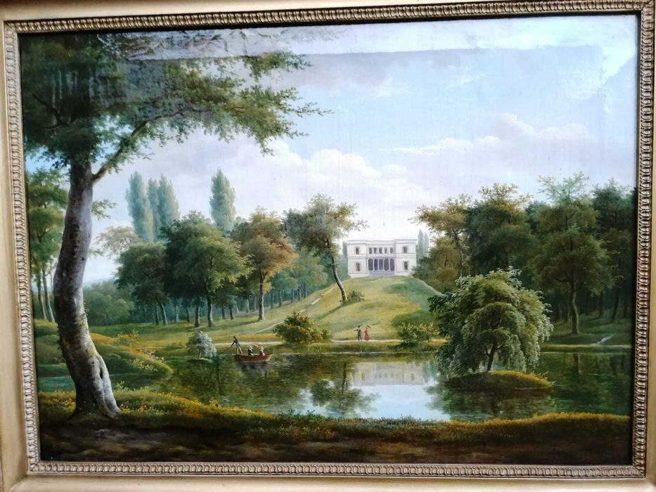 J B Coene, ulei pe panza, 53/46 cm, semnt, datat 1828, Belgia