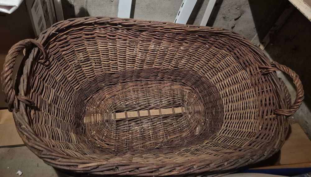 Cos mare din rachita 90/50cm, doua bucati.
