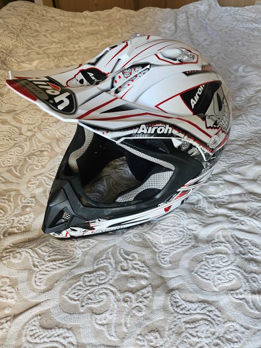 casca enduro Airoh M + ochelari fox