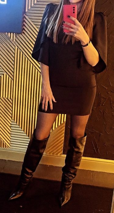 Чёрное платье 42 размер