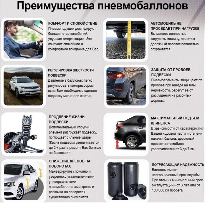 Пневмо балон на все автомобили