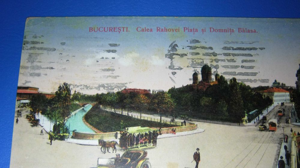 Ilustrata veche/Carte Postala,BUCURESTI.Calea Rahovei,Tramcare,1915.