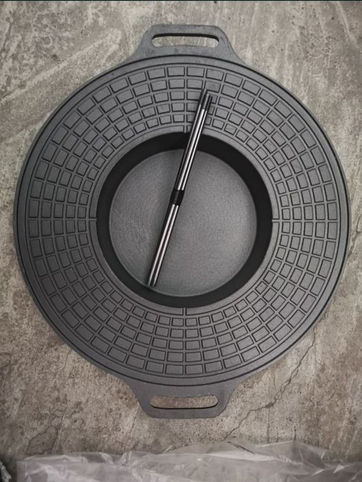 Disc gratar din fonta 50cm  cu picioare demontabile