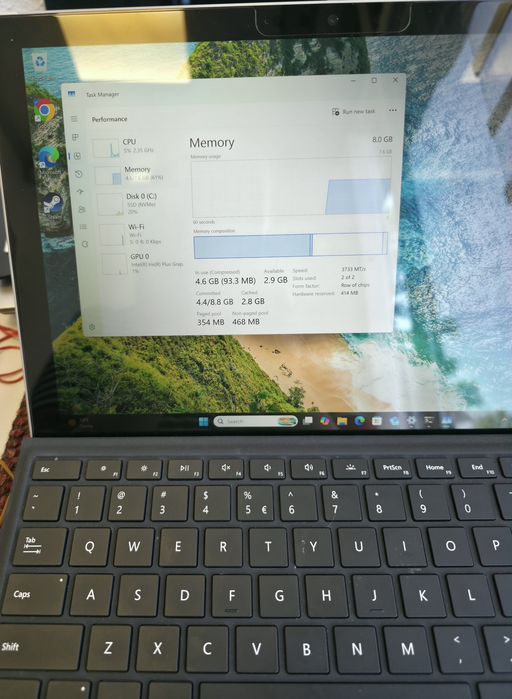 Laptop microsoft  surface pro 7