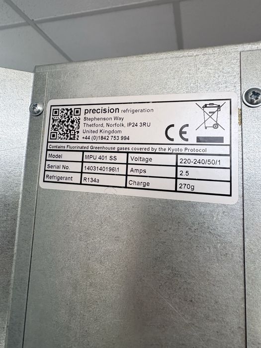 Frigider inox Precision Uk