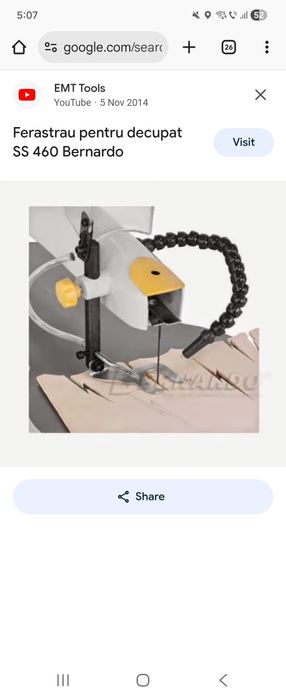 Fierăstrău traforaj pentru decupat Bernardo SS460