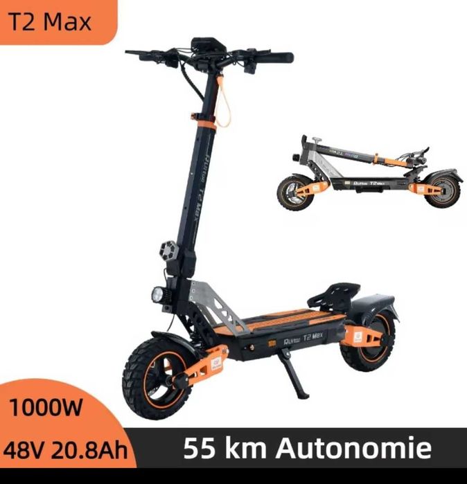Trotineta electrica Rohitoo t2max 48 V 20.8 Ah, motor 1000 W