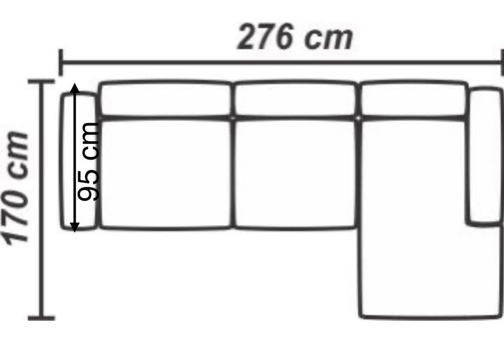 Coltar extensibil pe stanga, 5 locuri Amsterdam coltar extensibil
