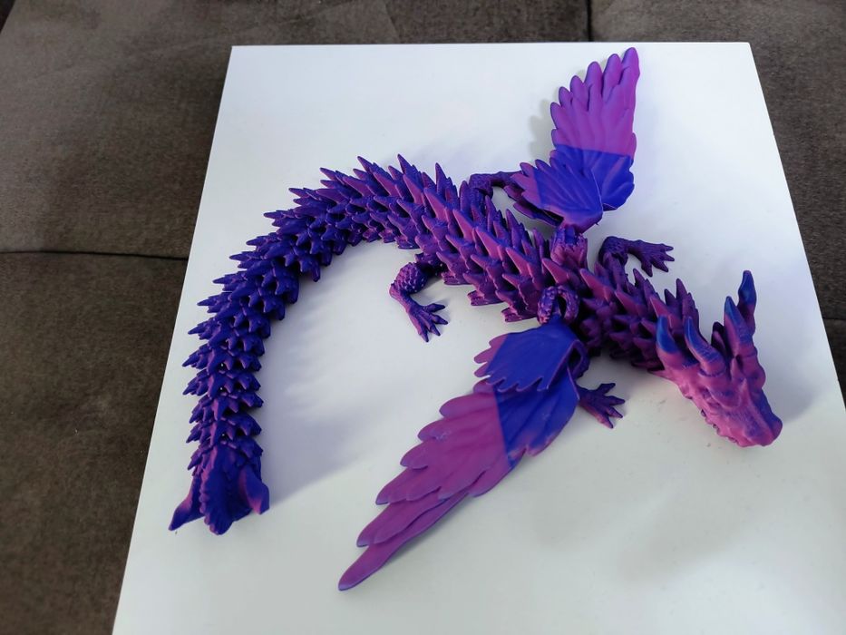 Dragon articulat cu aripi printat 3D