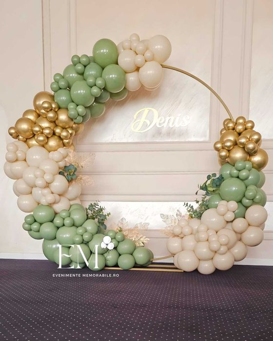 Decor ARCADA BALOANE Botez / Photocorner Baloane Zi de Nastere / Botez