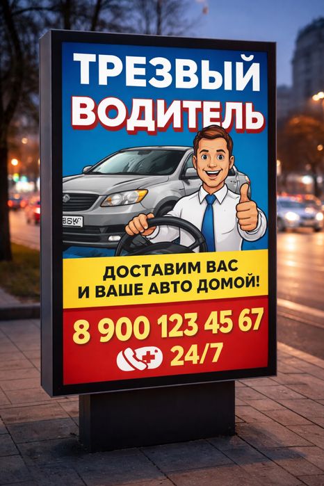 Услуга трезвого ВОДИТЕЛЯ