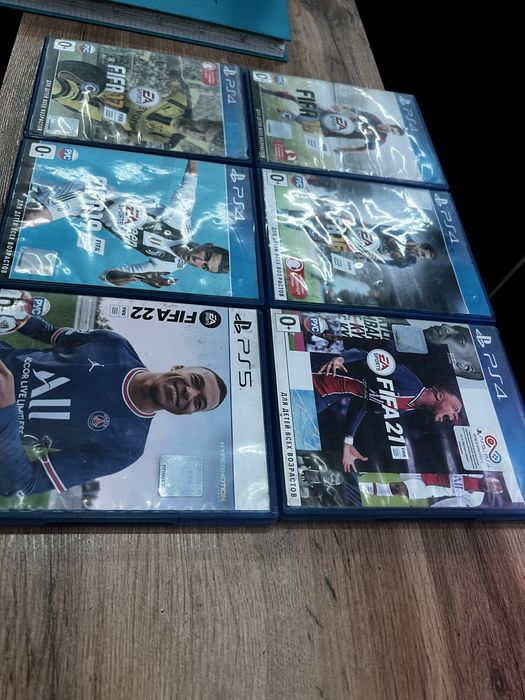Колекция фифа 2015,2016,2017,2019,2021,2022 диск playstation
