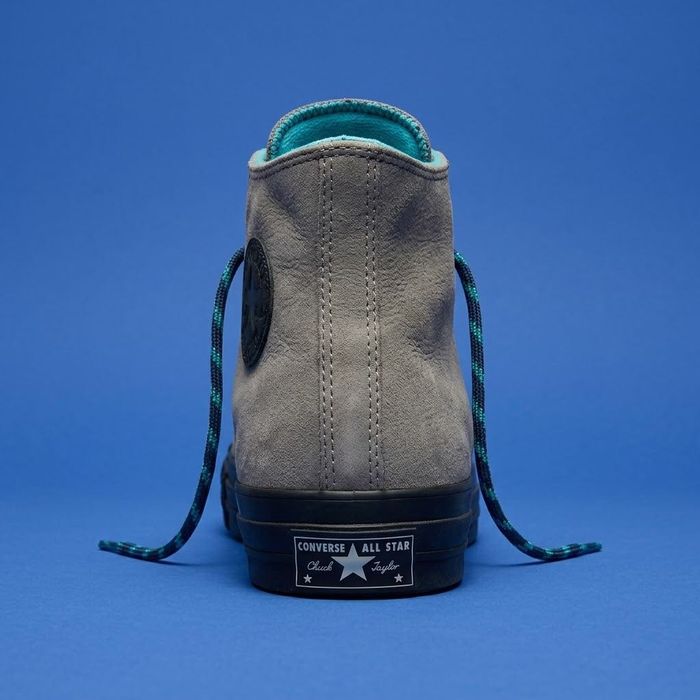 Converse Chuck 70 Bosey piele, marimea 45, gri cu turcoaz