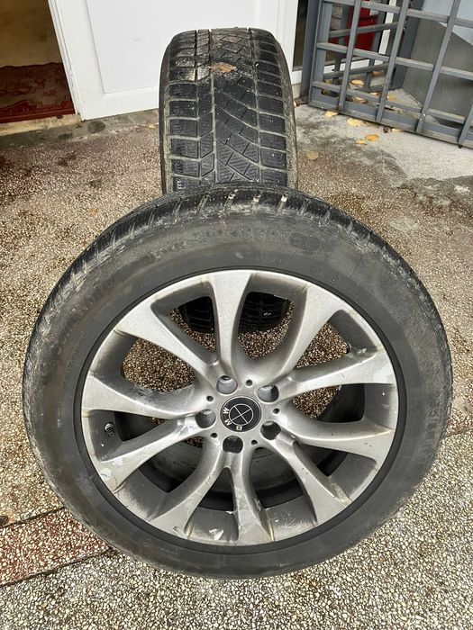 Jante BMW X5 E70 R19 originale + anvelope iarnă Continental 255/50/R19