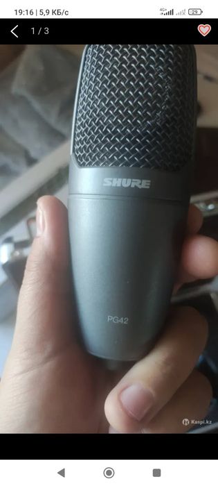 Студийный микрофон shure pg42