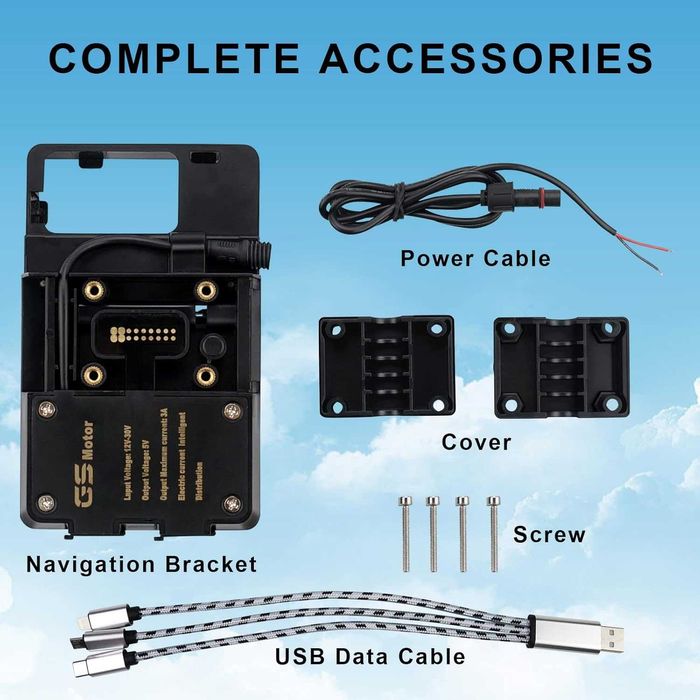 Мото стойка за телефон GS Motor /навигационна база тип BMW Motorrad