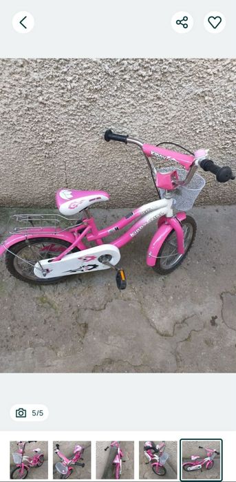 Bicicleta copii folosita foarte putin e in stare f buna
