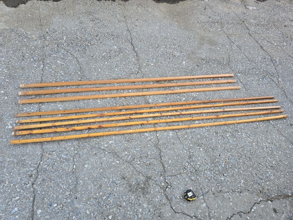 Рейки б/у лакированные