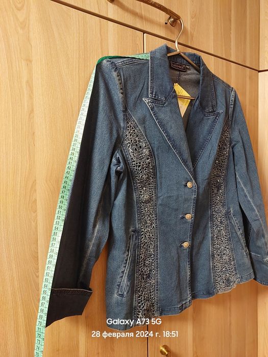 Пиджачок джинс тонкий