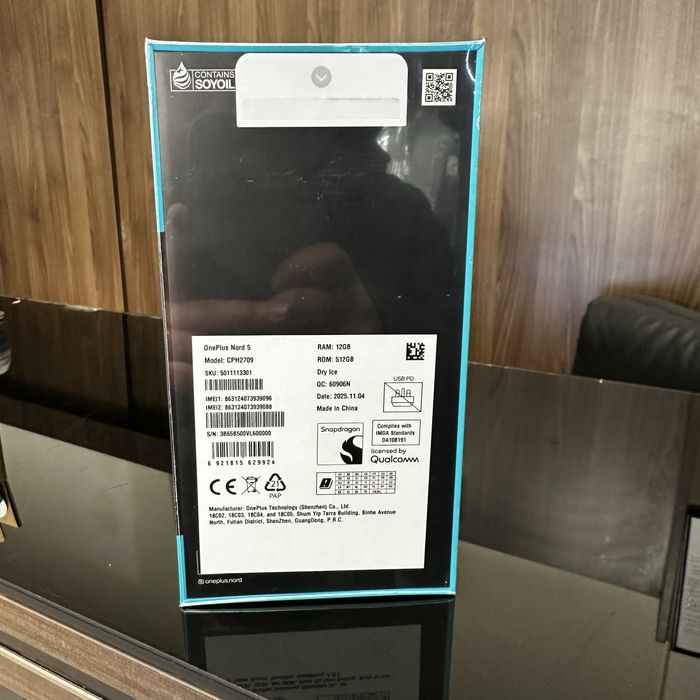 Нов! 2г Гаранция! OnePlus Nord 5 5G 512GB + 12GB RAM Dry Ice, Phantom