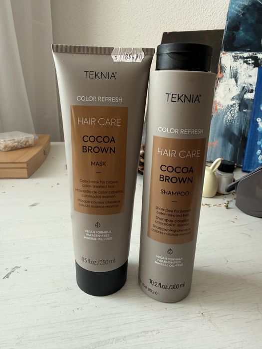Teknia Cocoa Brown shampoo +mask