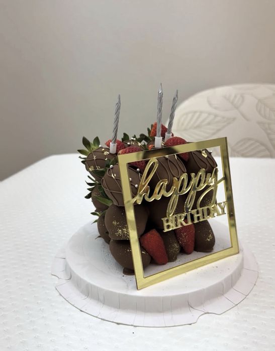 Клубника В Шоколаде надпись в подарок