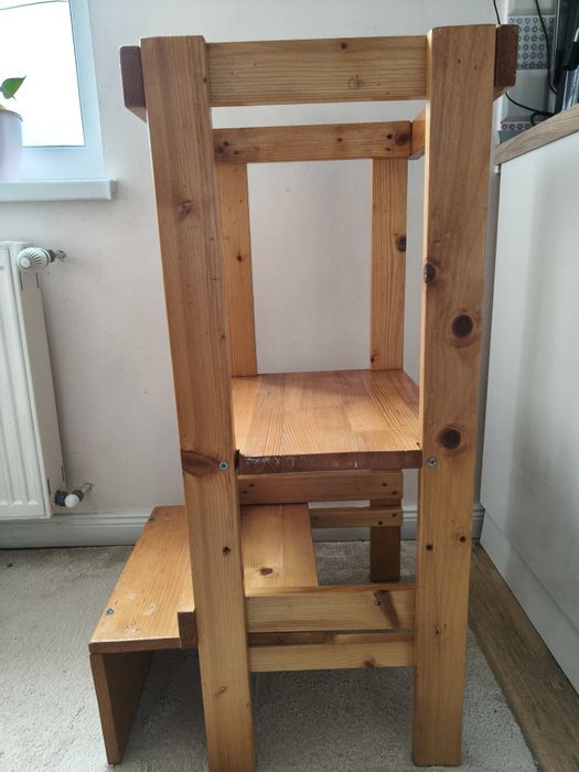 Turn de învățare / Learning Tower Montessori – Lemn masiv