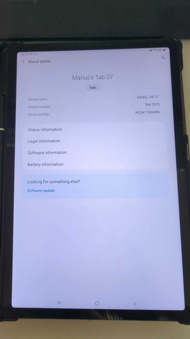 Samsung Galaxy Tab S7 11", Octa Core, 128GB, 6GB RAM, Wi-Fi, SM-T870