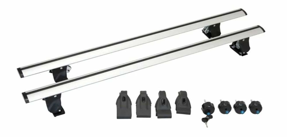 Универсални напречни греди за коли без рейки - 130см, с ключ. Багажник
