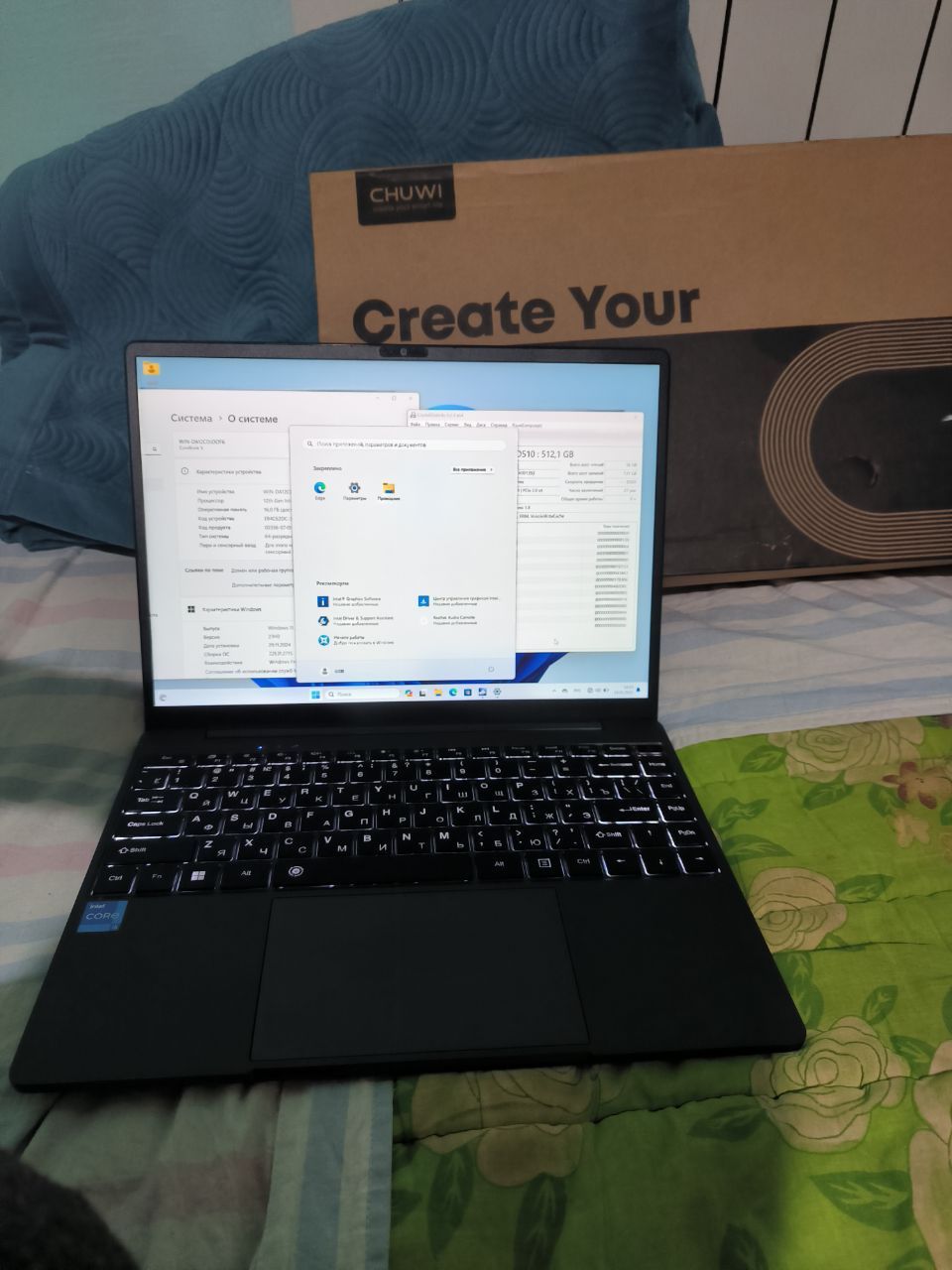 Новый Intel Core i5 12450H 8/12 Ядер 2к экран 16гб ОЗУ 512Гб NVMe SSD ...