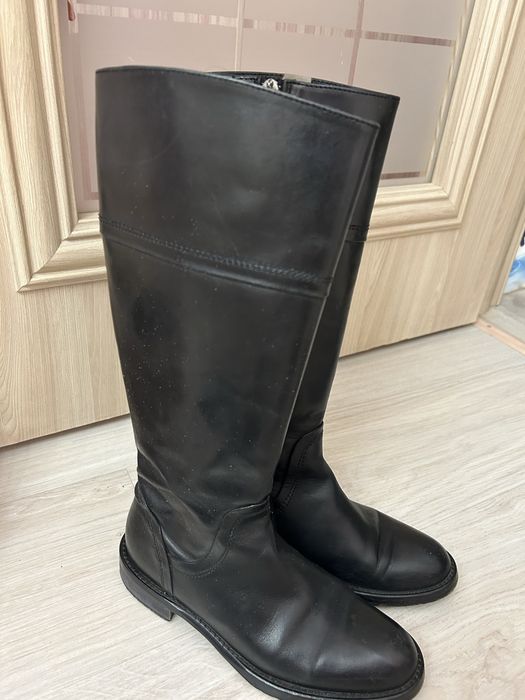 Сапоги весенние кожанные