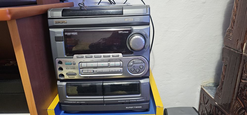 Conbină aiwa, 3cd,radio și double casette